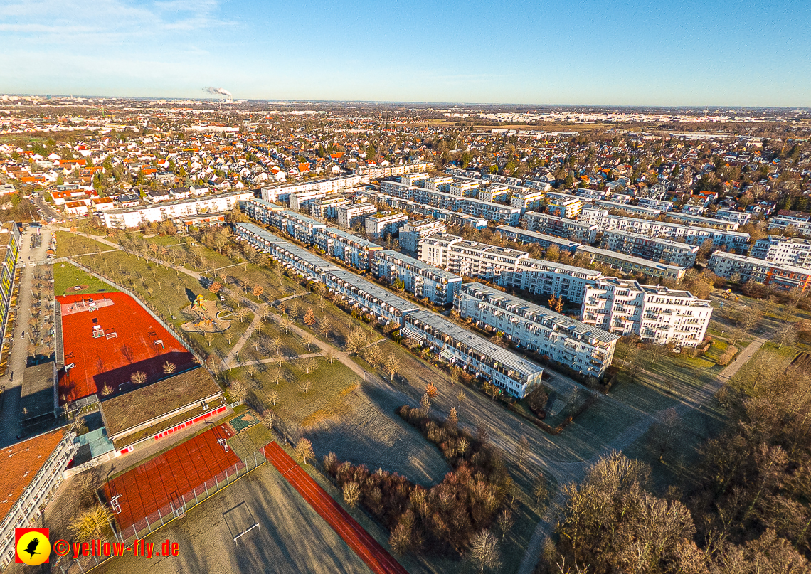 16.01.2023 - Luftbilder vom Marx-Zentrum und Gartenstadt Trudering